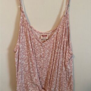 Mossimo Supply Co. Light Pink Floral tank top